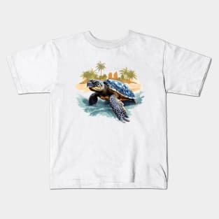 Green Sea Turtle Kids T-Shirt